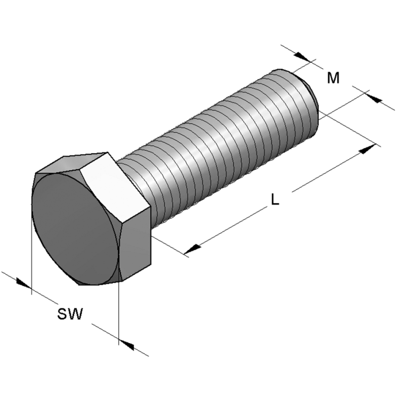 ŚRUBA 6-kt M12/40 OCYNK OGNIOWY