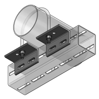 UCHWYT DO RUR CENTUM 65x50x7mm, DLA RUR 108,0-219,