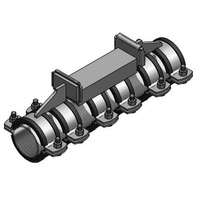 Punkt stay A/K-MD z zacisk. uchw. rury TPE 75