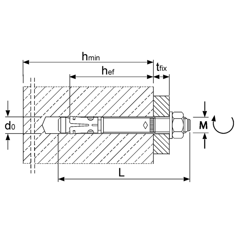 Kotwa BZ Plus M10/10/90