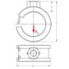 OBEJMA CLIPSTAR 15 M8 1/4"