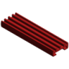 WKŁADKA TŁUMIĄCA CZERWONA (silicon) 25 X 6,0