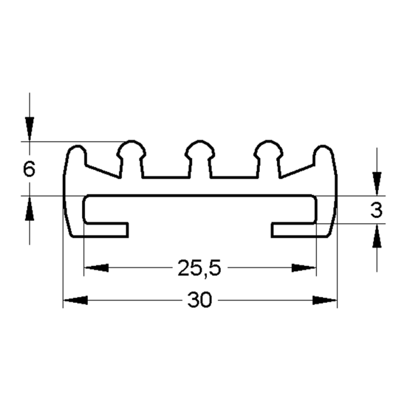 WKŁADKA TŁUMIĄCA CZERWONA (silicon) 25 X 6,0