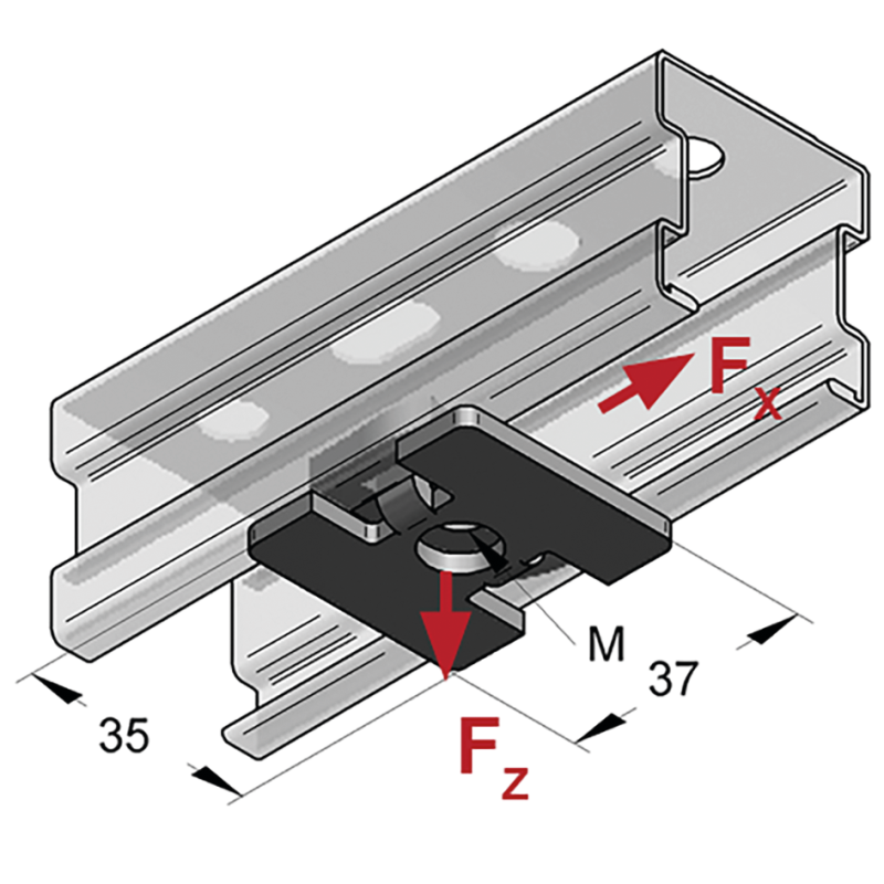STEX PŁYTKA MONTAŻOWA M 8