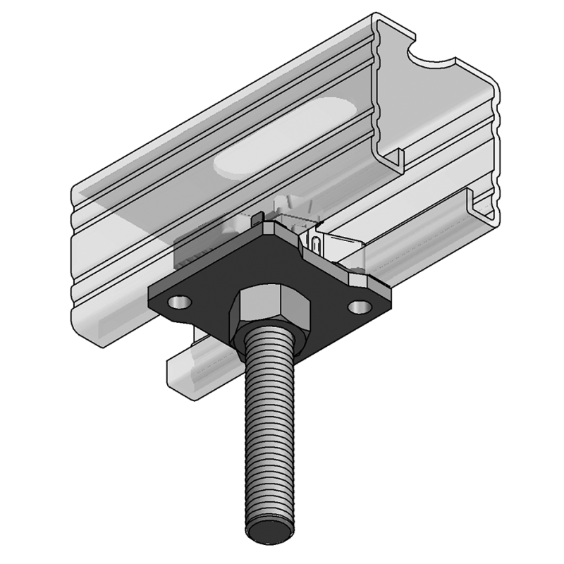 STEX 45 PŁYTKA MONT. DO RUR Z BOLCEM M12/130