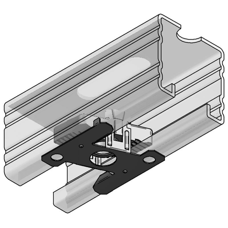 STEX 45 PŁYTKA Z OTW. GWINT. M10 MP