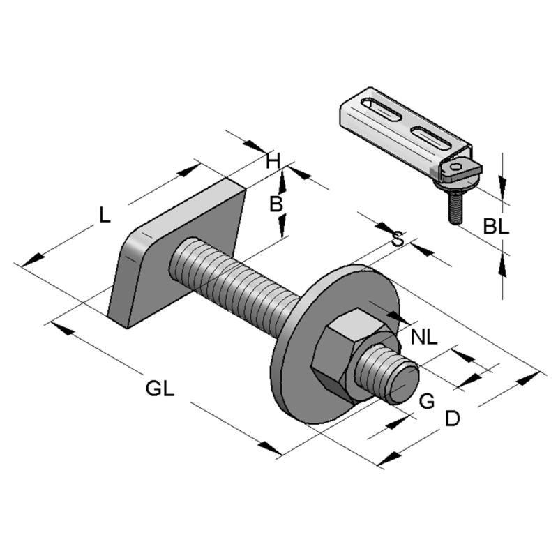 ŚRUBA Z ŁBEM MŁOTECZKOWYM DO SZYN 27/18 M8/40