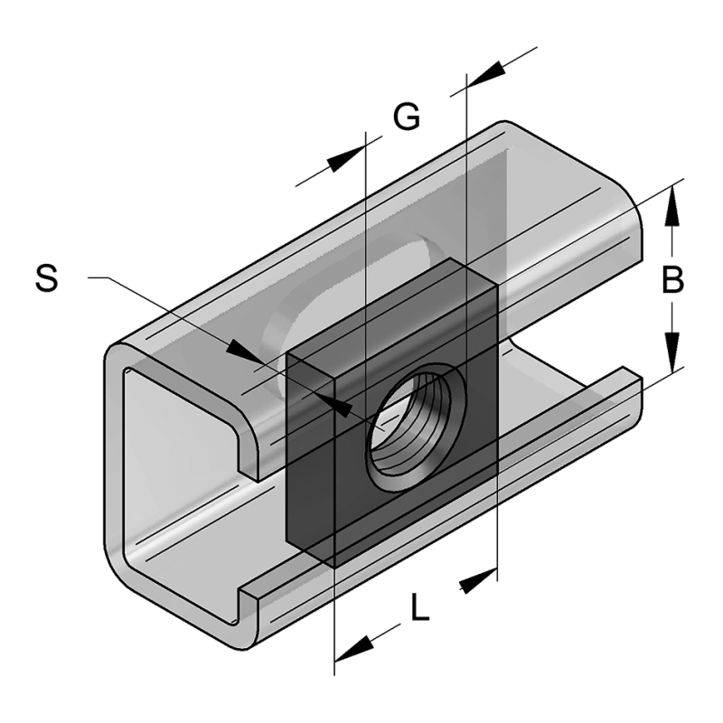 PŁYTKA 17/17 Z OTW. GWINT. M10 DO PROF. DO SZYN 22