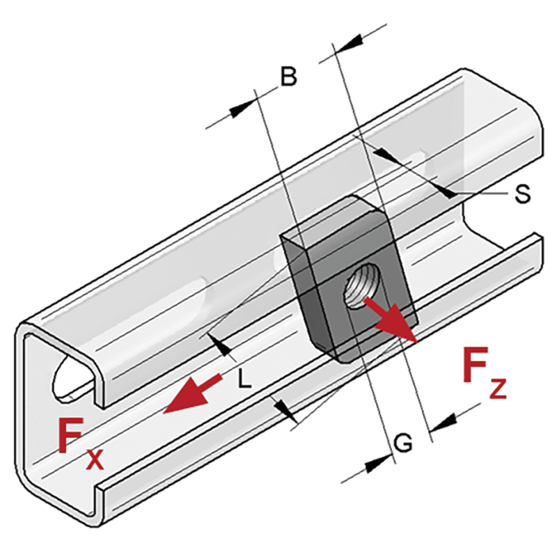 PŁYTKA Z OTW. GWINT. M12 DO PROF. 35/21, STEX