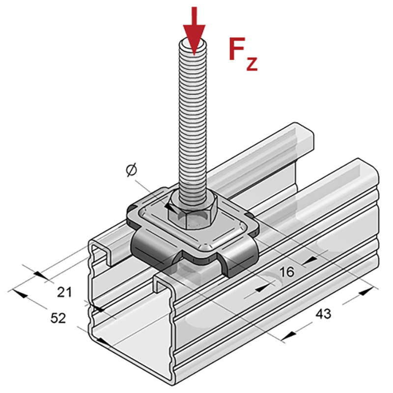 PODKŁADKA PROFILOWA DO SZYN 36 i 45 fi.17