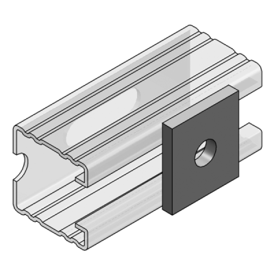 PŁYTKA 4-kt Z OTWOREM 13mm