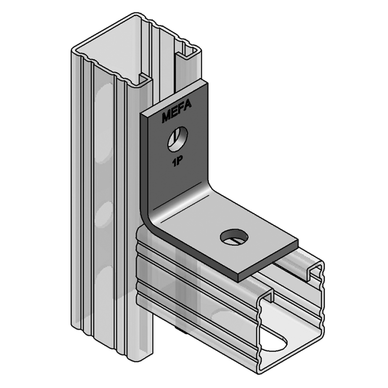 ŁĄCZNIK KĄT. 40/5 Z 2-otw. do szyn 45 i 60