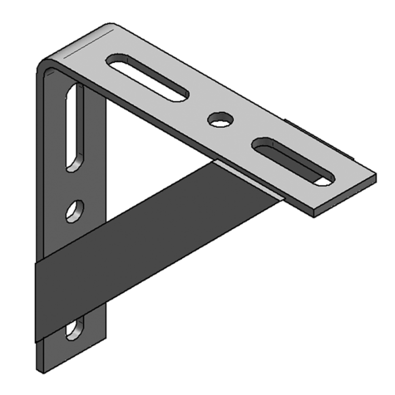 KONSOLA ZE WSPORNIKIEM PODWÓJNYM 300 X 300 X 5