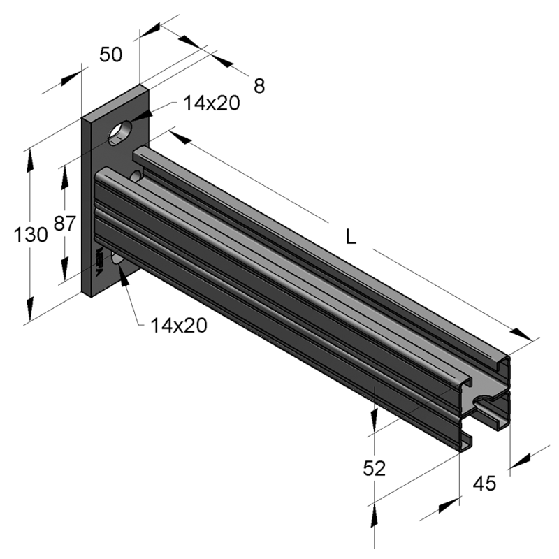 KONSOLA PROFIL 45/52 WZD. 525