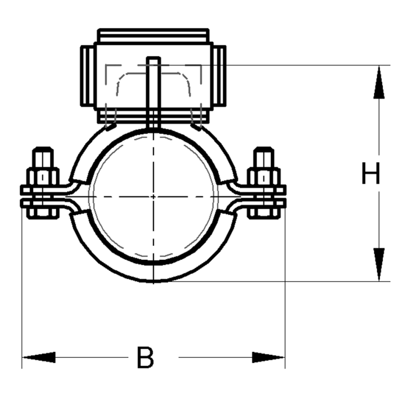 PUNKT STAŁY Z WKŁADKĄ EPDM/TYP A 60,3