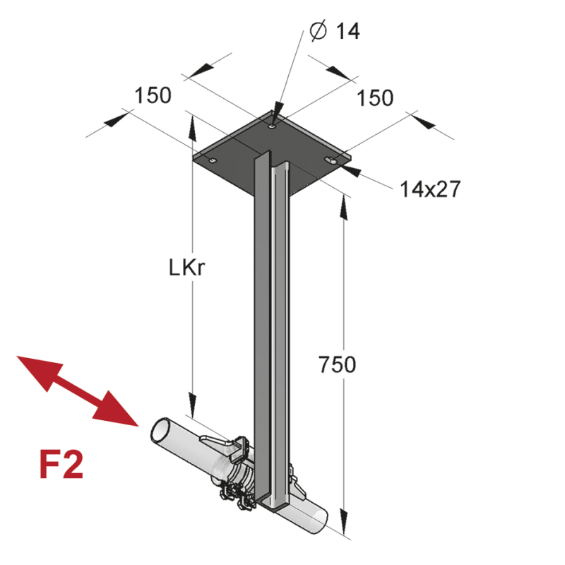 KONSOLA DLA PUNKTÓW STAŁYCH 50/38/750