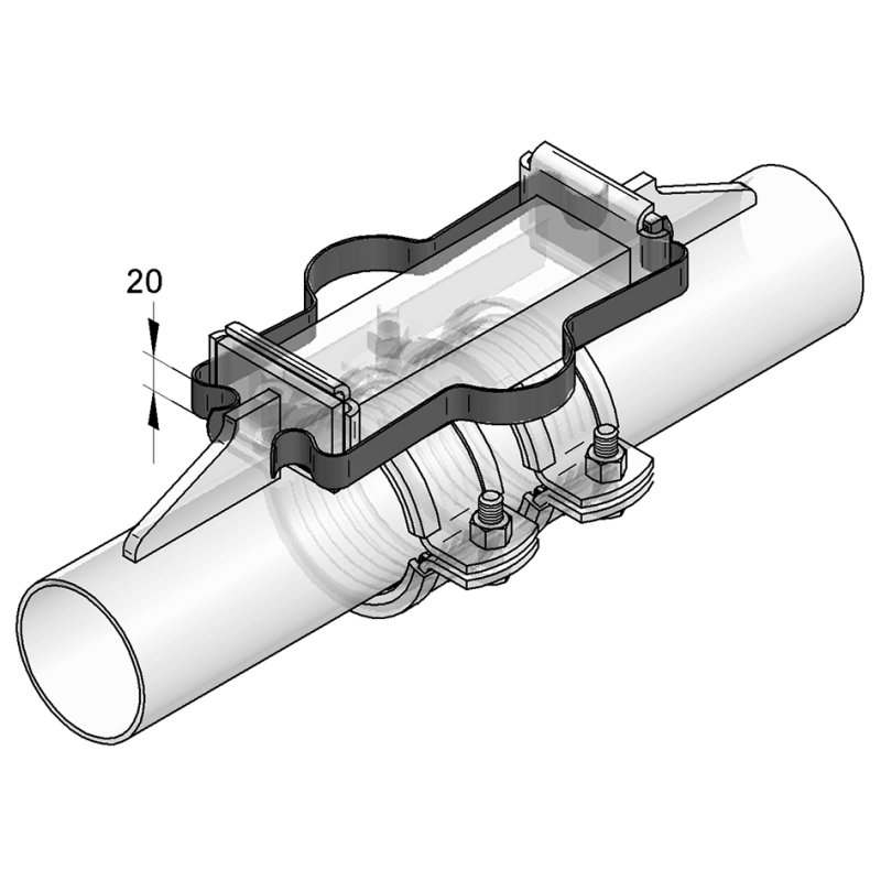 Zacisk montażowy do punktów stałych 2