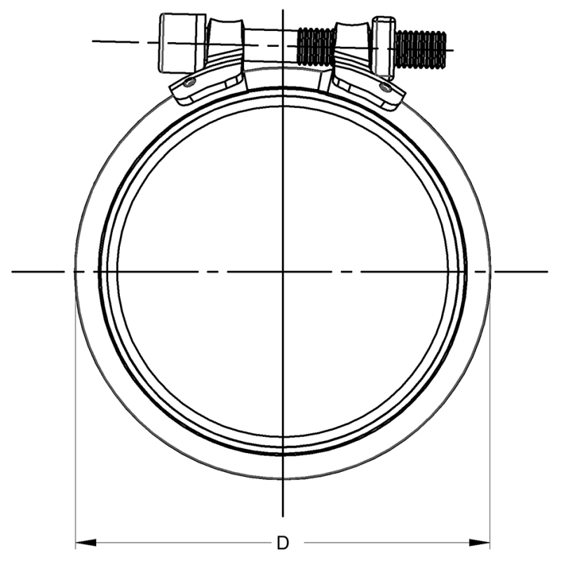 ŁĄCZNIK ZACISKOWY SIMA RAPID DN 150