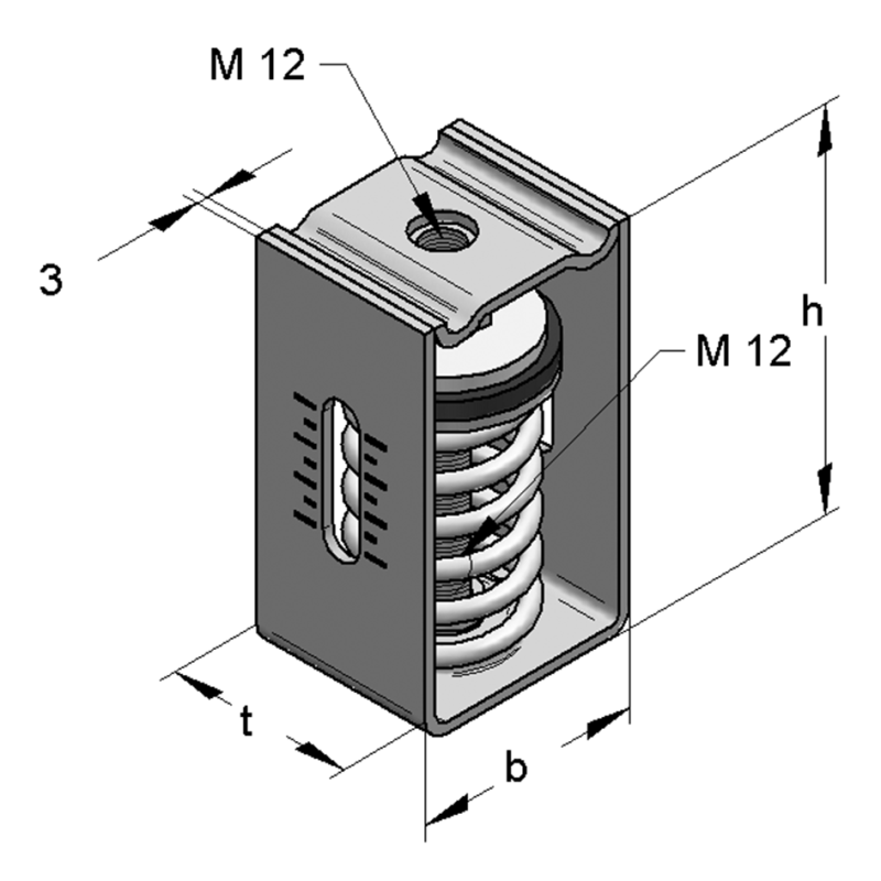 ZAWIESZENIE SPRĘŻYNOWE FH1-2100