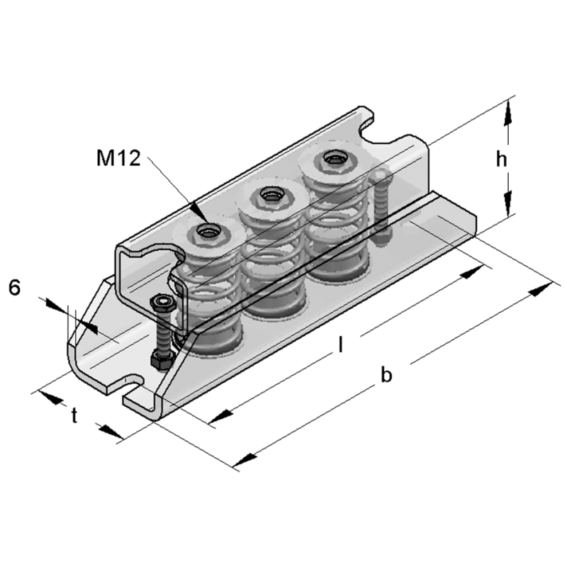PODPORA SPRĘŻYNOWA FL-1000