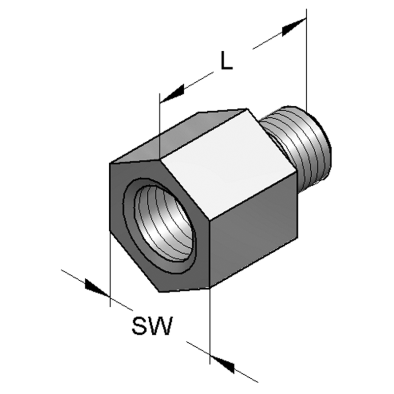 ZŁĄCZKA MUFA/CZOP 1/2/M16