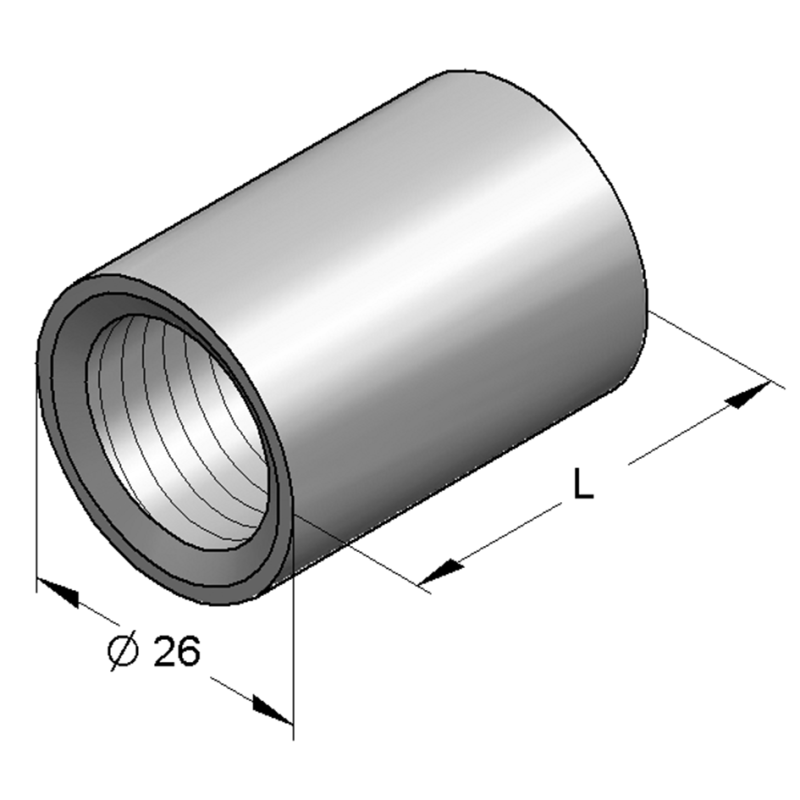 MUFA REDUKCYJNA M10 1/2''