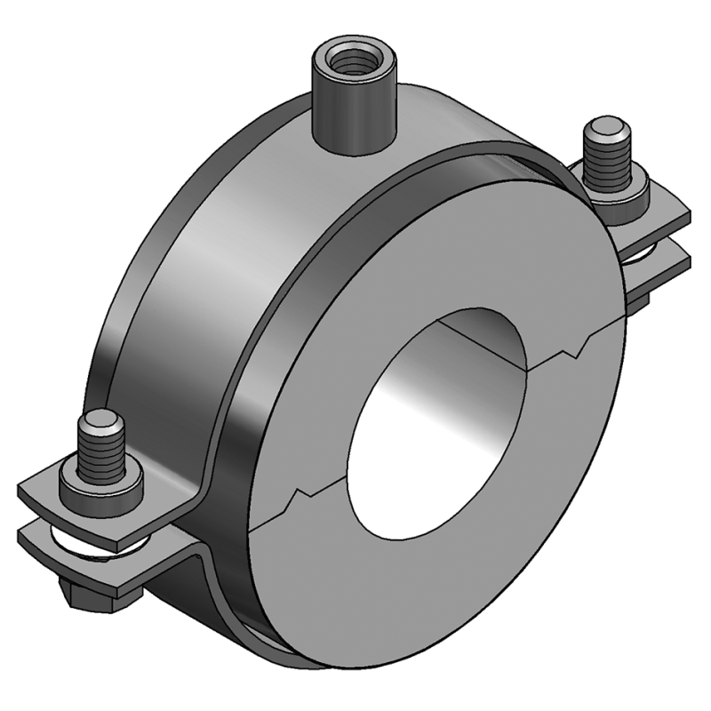 OBEJMA ALU/PU RG 80 S DN 76,1 50 M10/M12