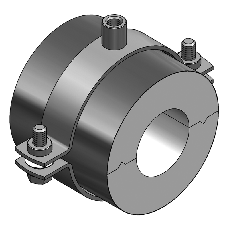 OBEJMA ALU/PU RG 80 30/100 133 MM BEZ CYLIND.