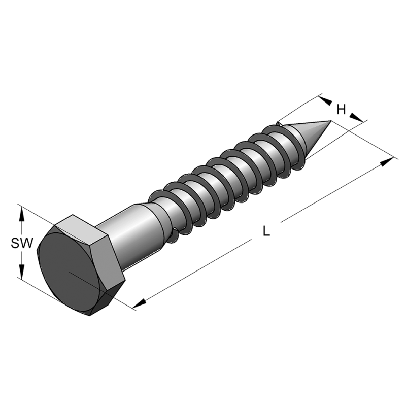 Śruba 6-kt do drewna 6/60
