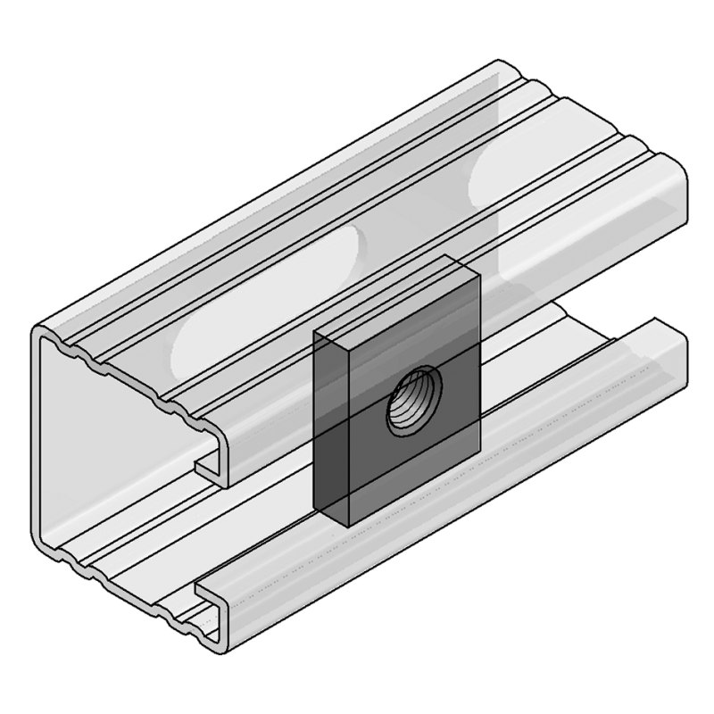 V2A PŁYTKA Z OTWOREM GWINTOWANYM 27/35 M12