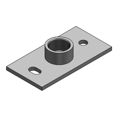 V2A Płytka mocująca typ III mufa 3/4"