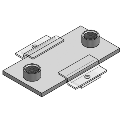 V2A PŁYTKA ŚLIZGOWA 2x1/2