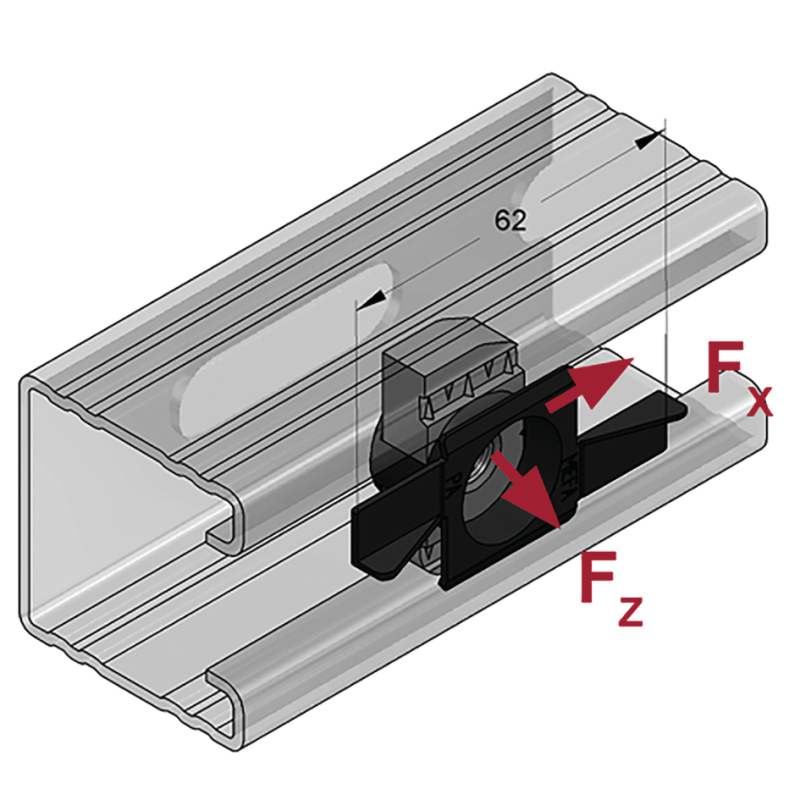 V4A PŁYTKA MONTAŻOWA STEX 45 MP-X M10