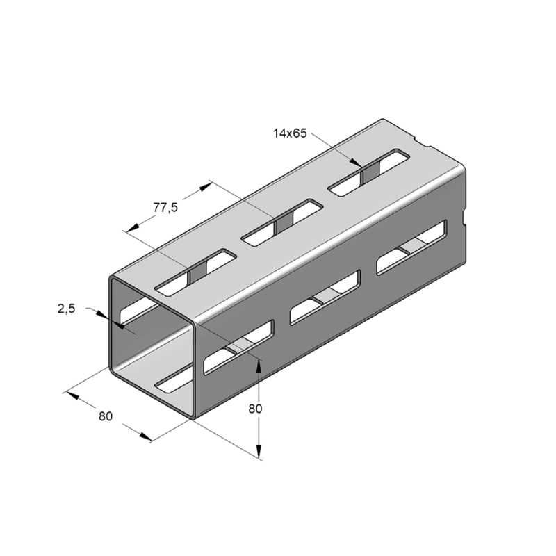 SZYNA MONTAŻOWA CENTUM XL 80