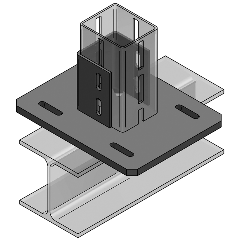 CENTUM: Uchwyt do konstr. stal. XL 120 poprzeczny